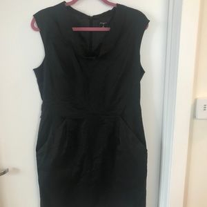 Ann Taylor Collar Black Dress
